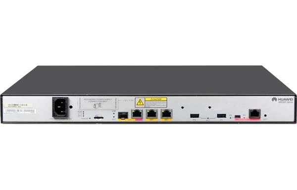 AR2220E路由器 AR2220E，3GE WAN(1GE Combo)，2 USB，4 SIC，2 WSIC，1 DSP插槽，150W交流电源