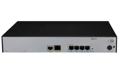 华为AR161-S路由器 AR161-S,1GE WAN,4GE LAN 带机量150-200台PC，转发性能550Kpps，免费可管理最多8个AP（仅Wi-Fi 5）