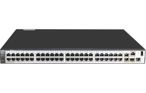 华为AR2204-51GE-P路由器 AR2204-51GE-P,3GE WAN(1GE Combo),48 GE(8 POE),1 USB,4 SIC,60W交流电源(1+1)