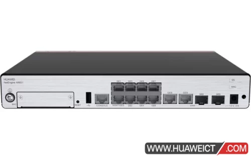 华为AR651路由器 AR651,2*GE combo WAN,8*GE LAN,1*USB2.0,1*MIC slot