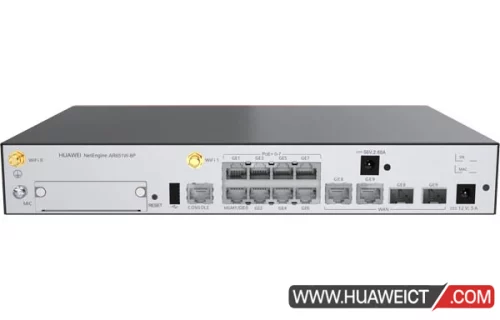 华为AR651W-8P路由器 AR651W-8P,2*GE combo WAN,8*GE LAN (PoE+),1*USB2.0,802.11b/g/n/ac,2*2MIMO,1*MIC slot