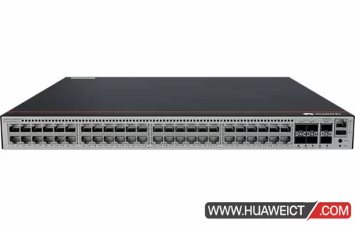 华为S5735-L48LPN4XE-A-V2交换机 S5735-L48LPN4XE-A-V2(48个10/100/1000/2.5GBASE-T以太网端口(PoE+),4个万兆SFP+,2个12GE堆叠口,360W PoE,内置交流供电)