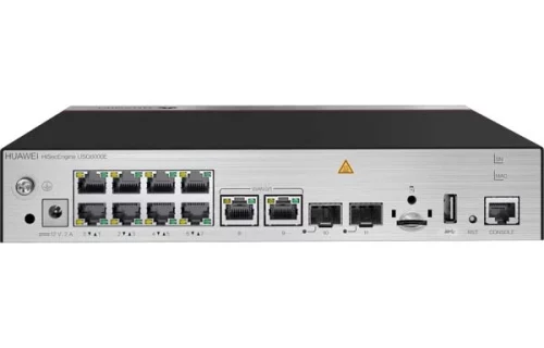 华为USG6307E-AC防火墙 USG6307E交流主机(10*GE RJ45+2*GE SFP,1*电源适配器,含SSL VPN 100用户)